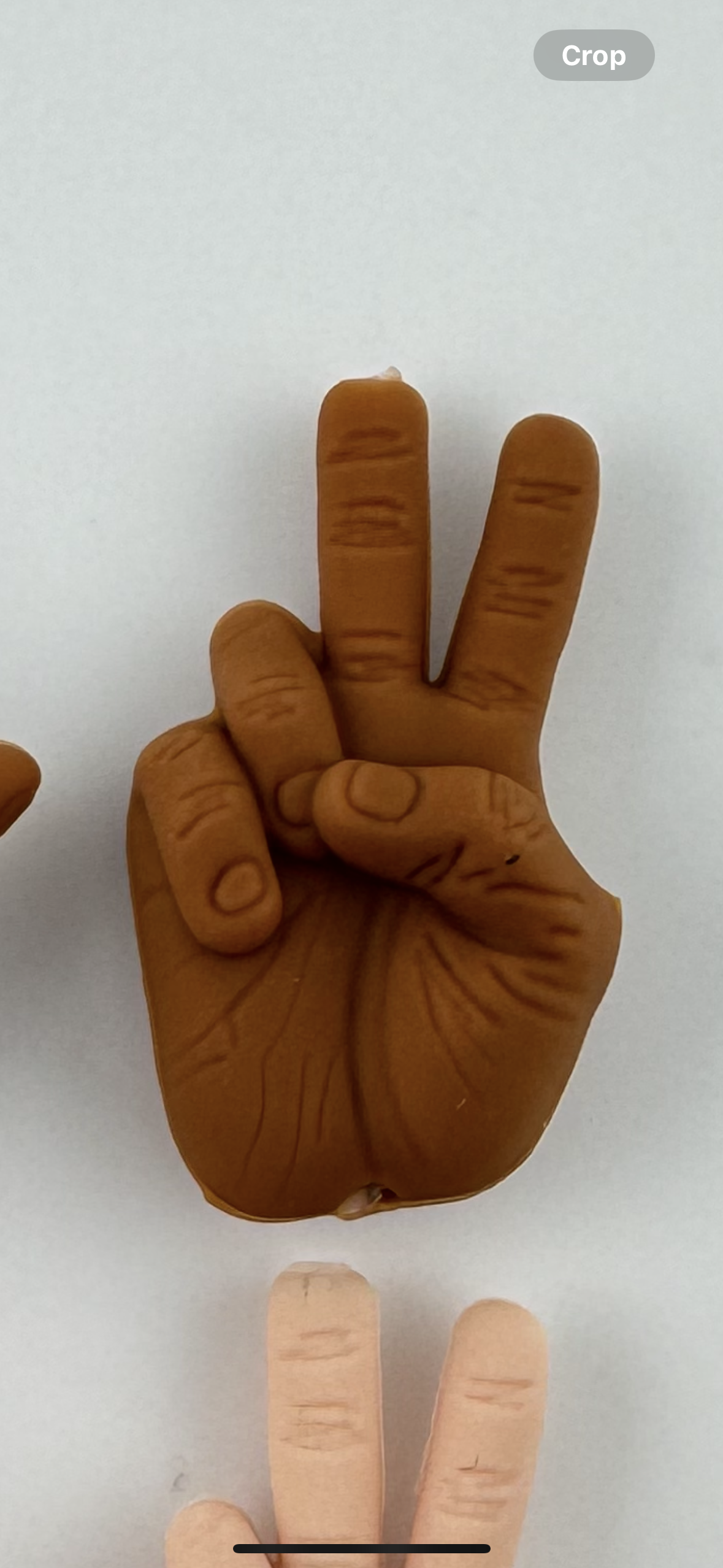 Hand Peace Sign and I love you Custom Silicone Focal Sign Language hands