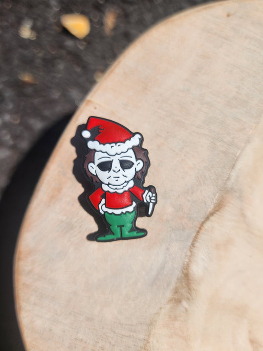 Horror knife man silicone focal beads custom exclusive Christmas focals