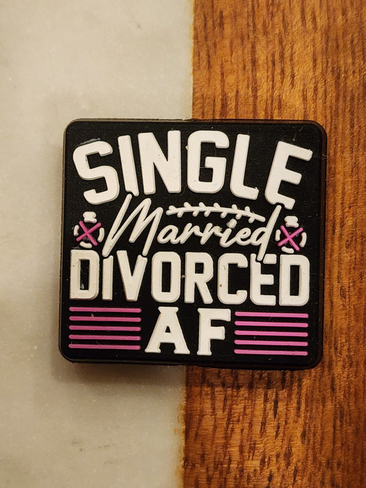 Single married divorced custom silicone focal bead