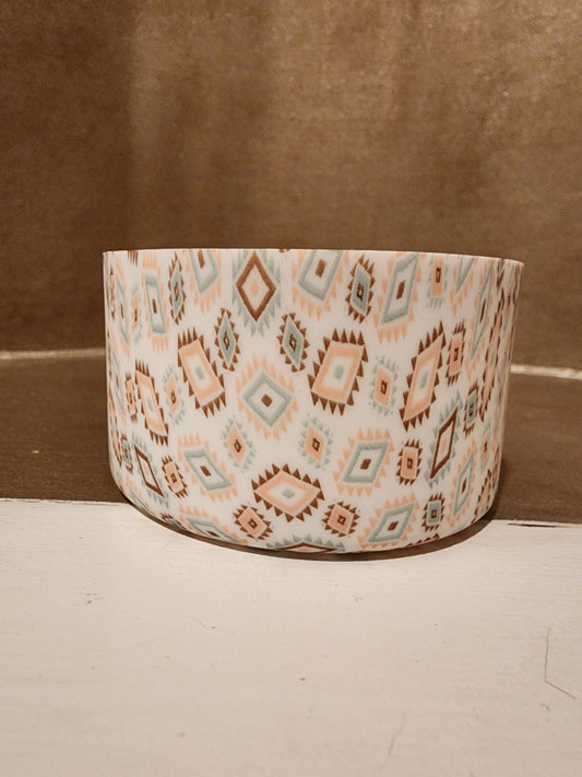 Exclusive Western Pastel Aztec | Custom Silicone Cup Boot