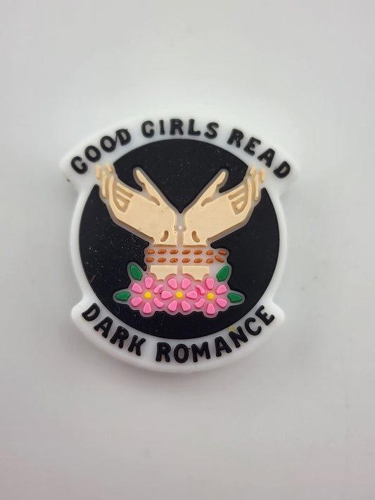 Good girls read dark romance silicone focal bead naughty #booktok