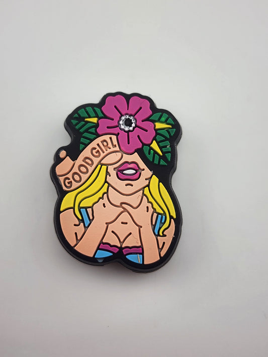 Good girl naughty smut custom exclusive silicone focal bead #booktok beads book books