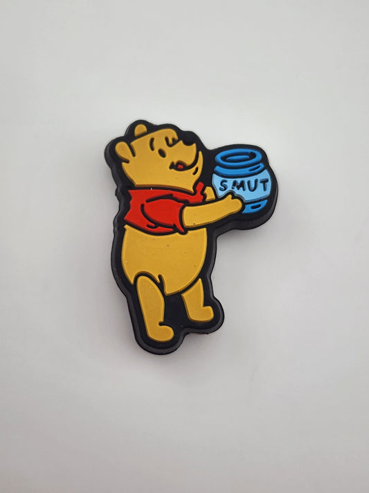 Smut Winnie the Pooh silicone focal bead custom exclusive beads