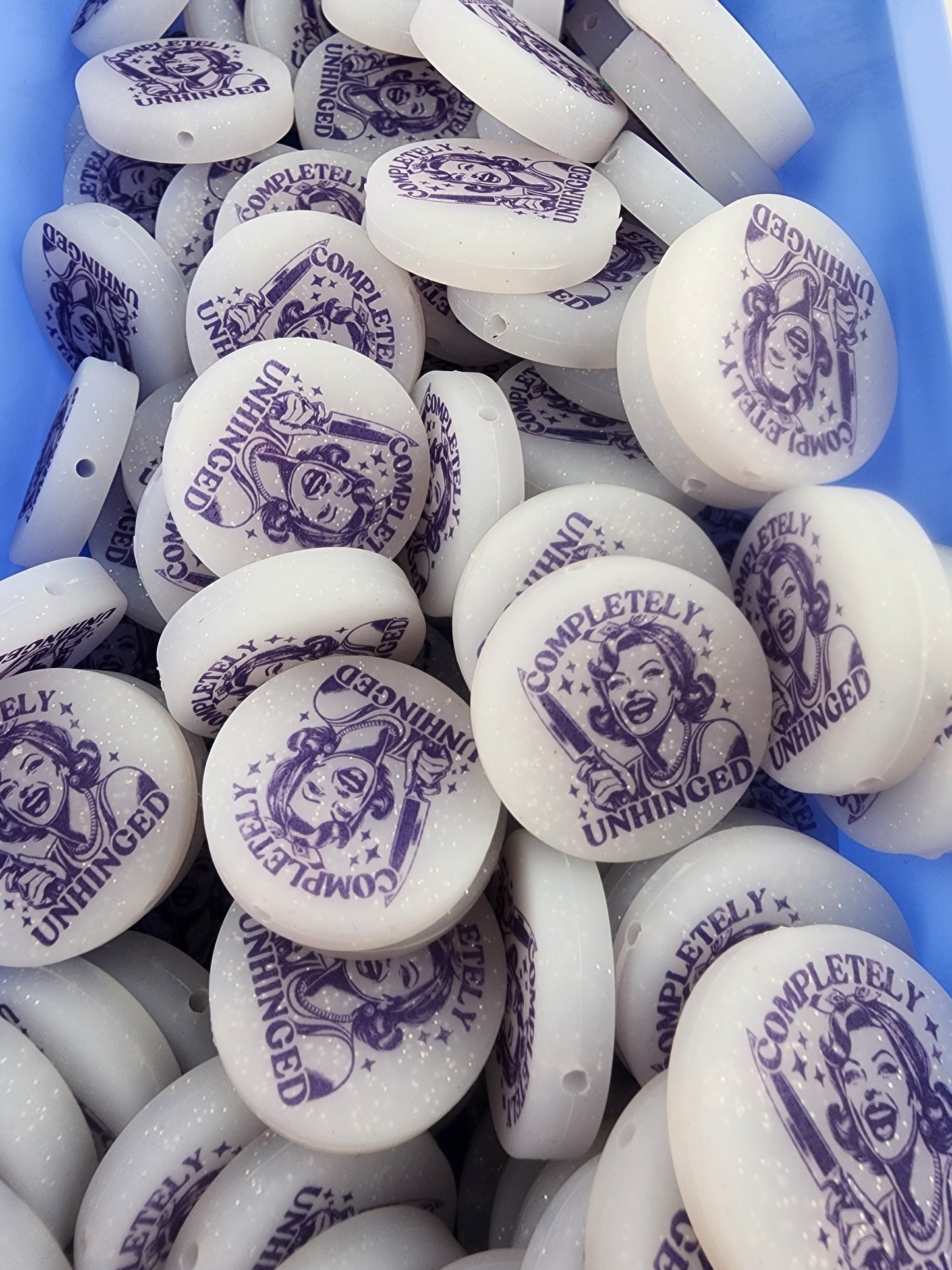 Retro sassy sarcastic memes silicone focal beads custom exclusive