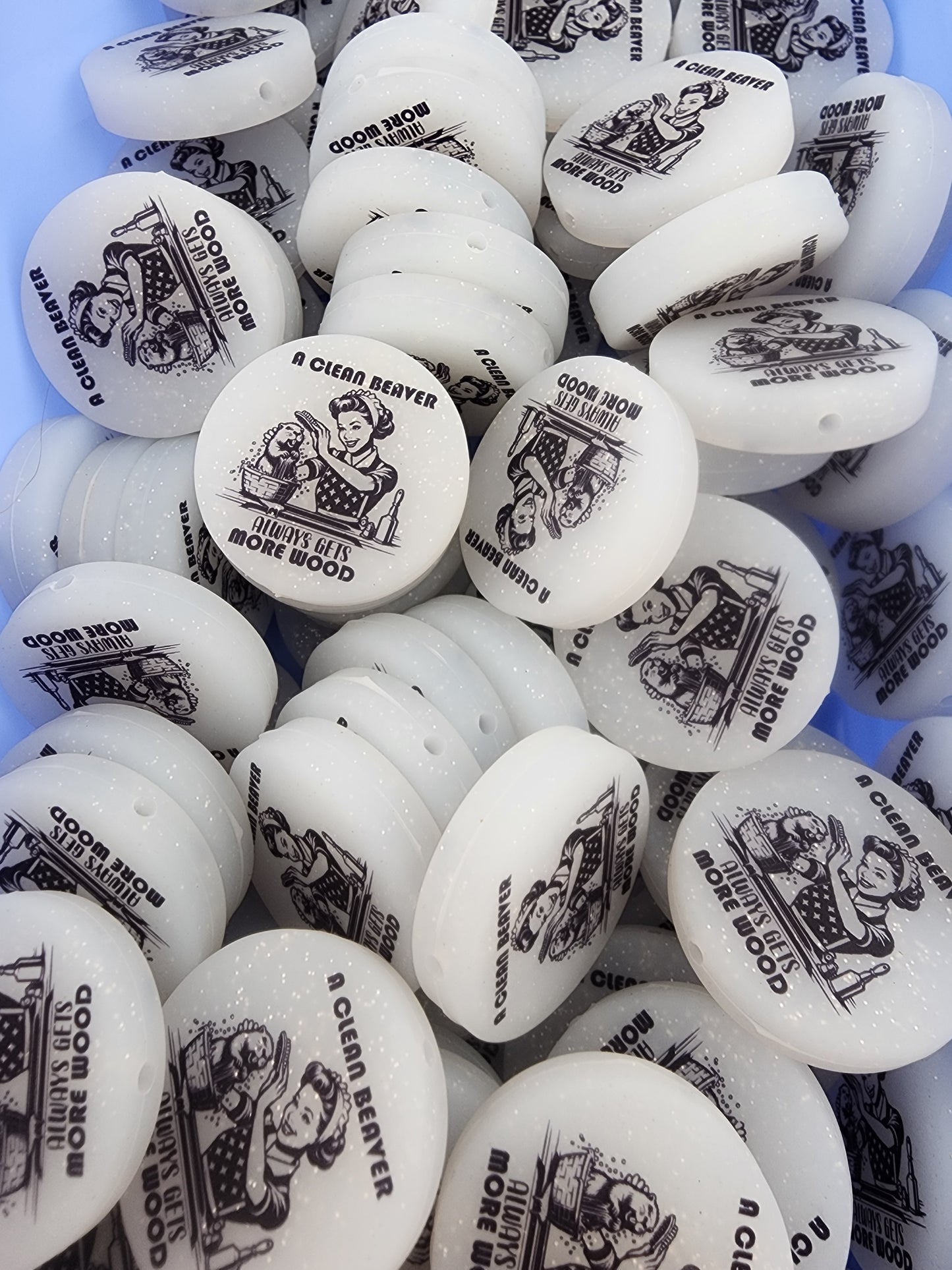 Retro sassy sarcastic memes silicone focal beads custom exclusive