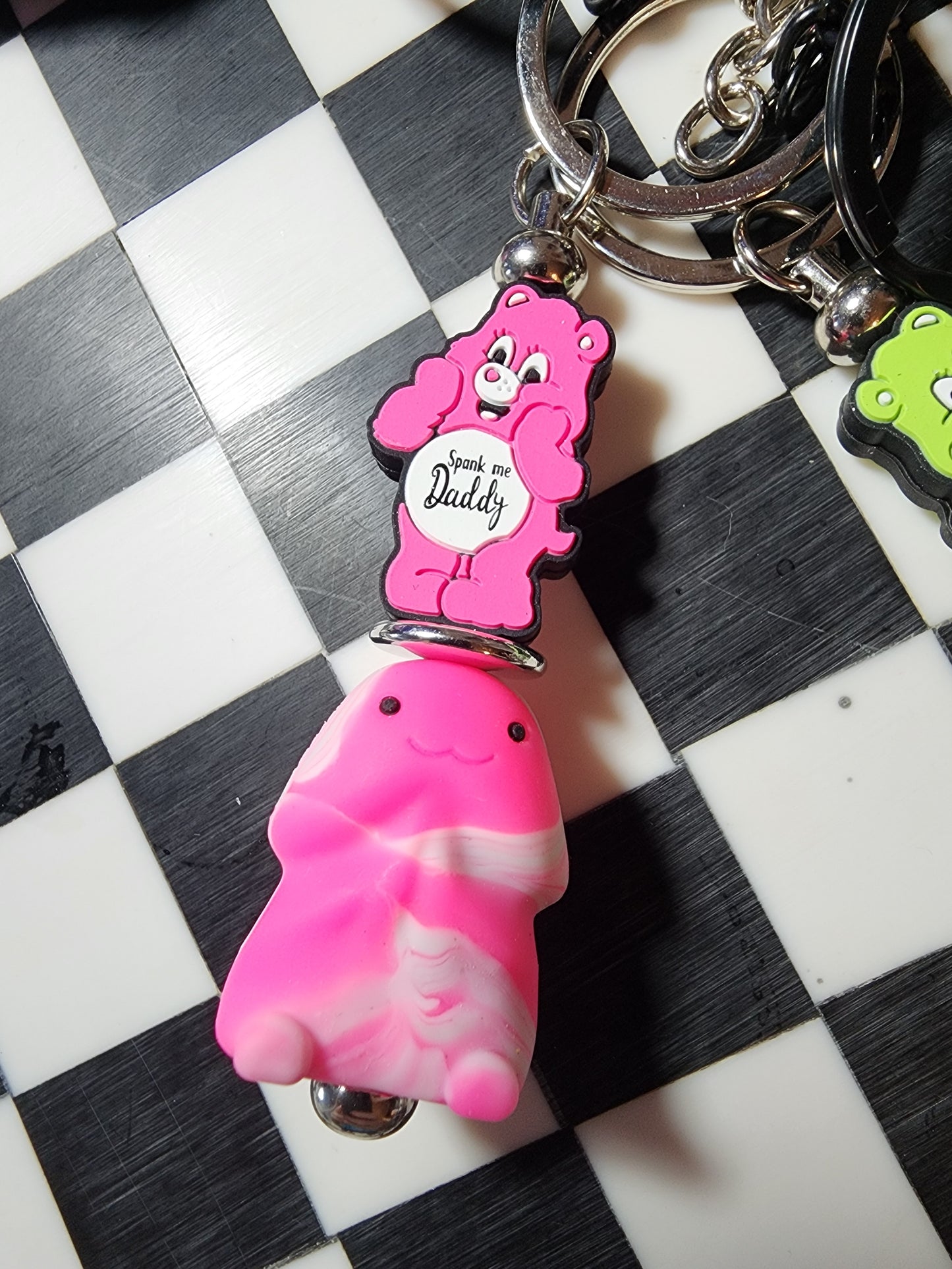 Custom Exclusive Naughty swear bears richard keychain