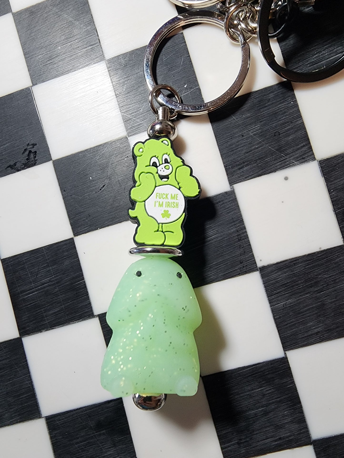 Custom Exclusive Naughty swear bears richard keychain