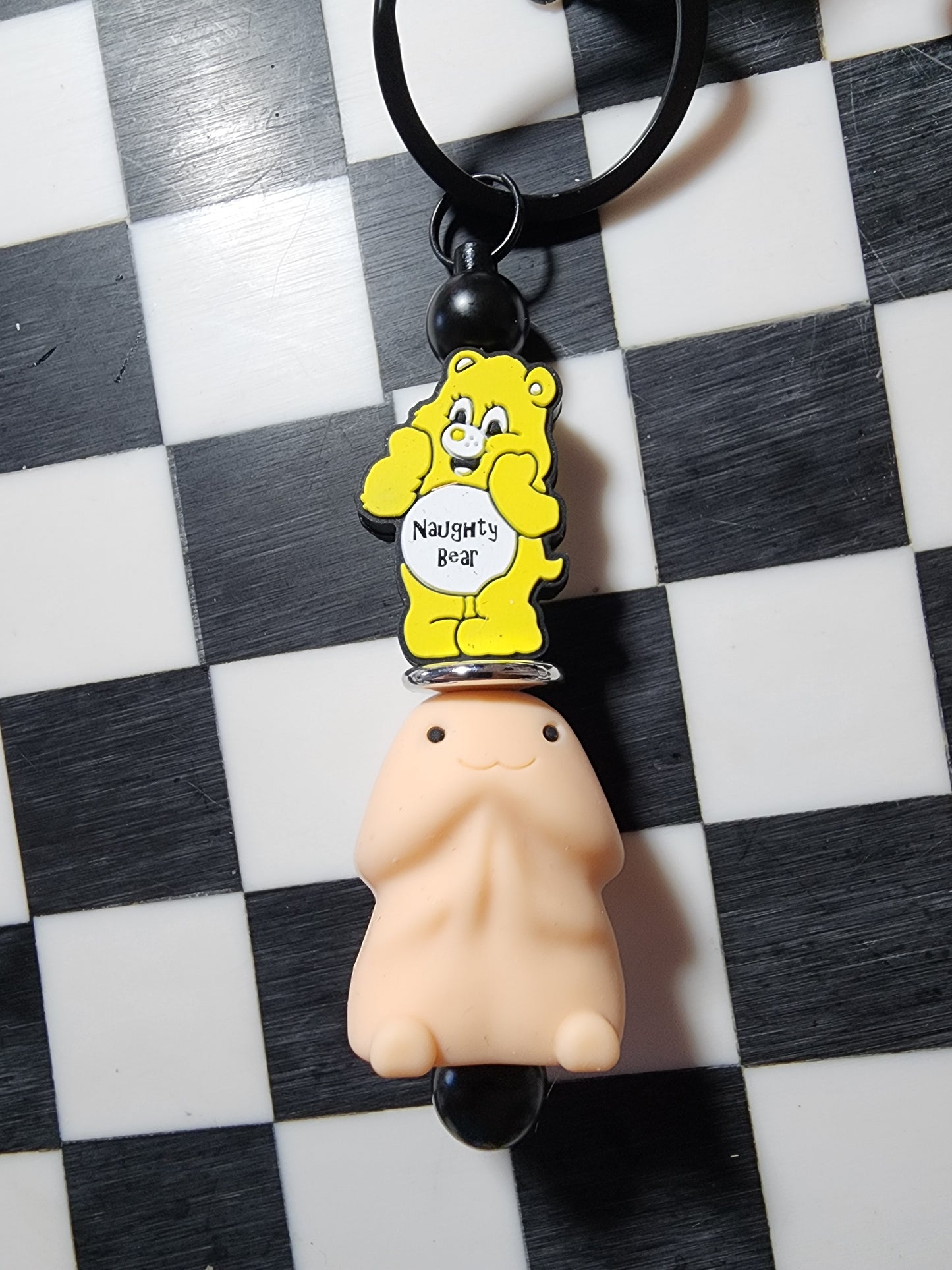 Custom Exclusive Naughty swear bears richard keychain