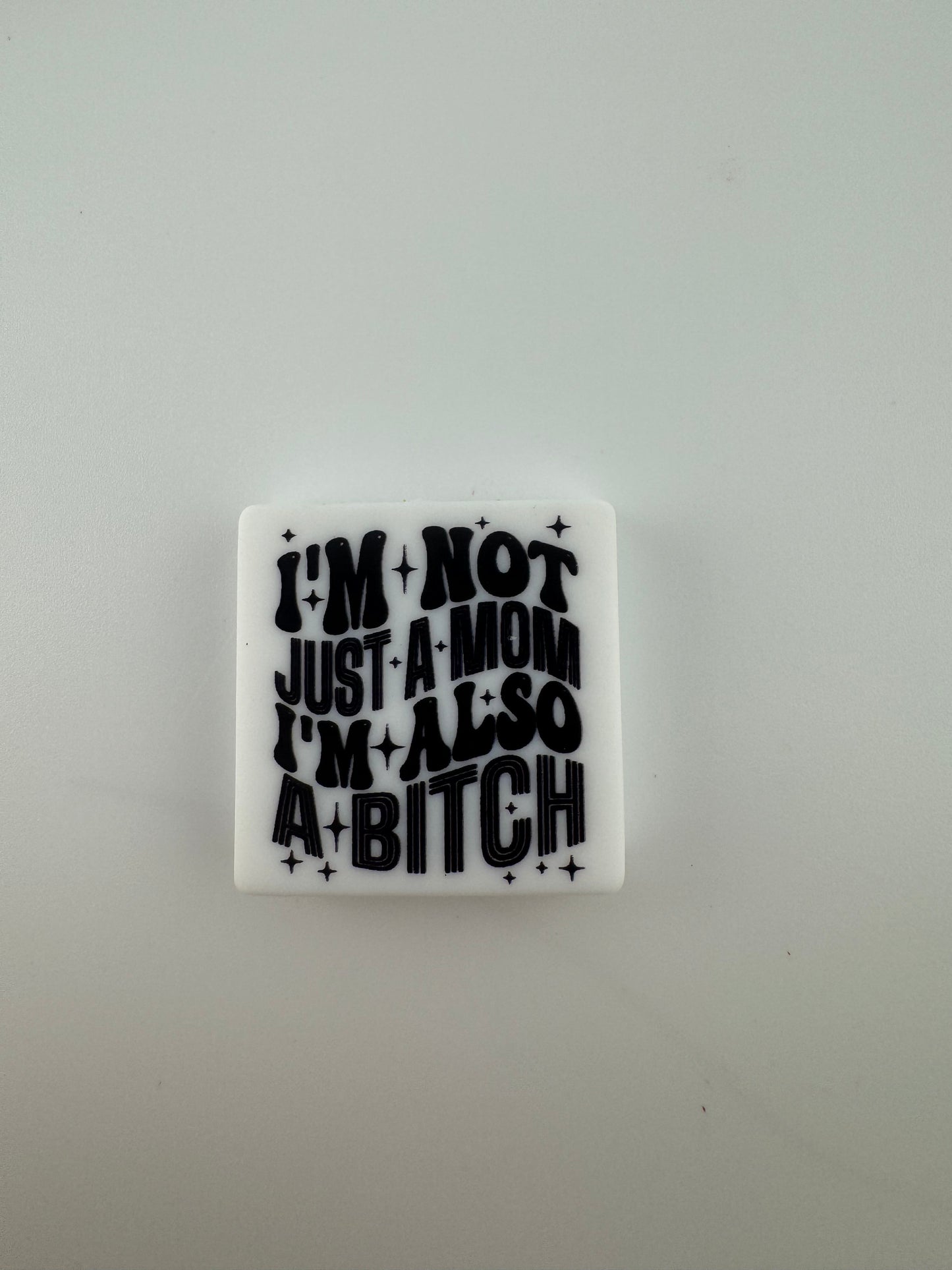 Funny Print Bead Sayings Sassy Silicone Focal