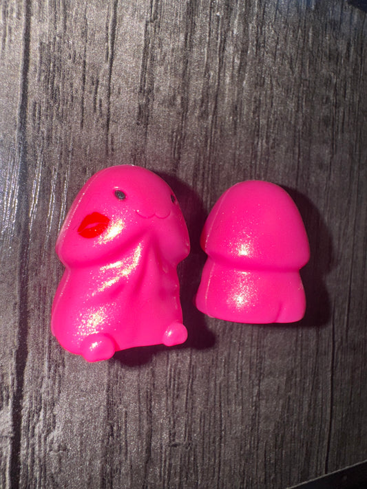 Hot Pink Opal Kiss Copyrighted Naughty Silicone Focal