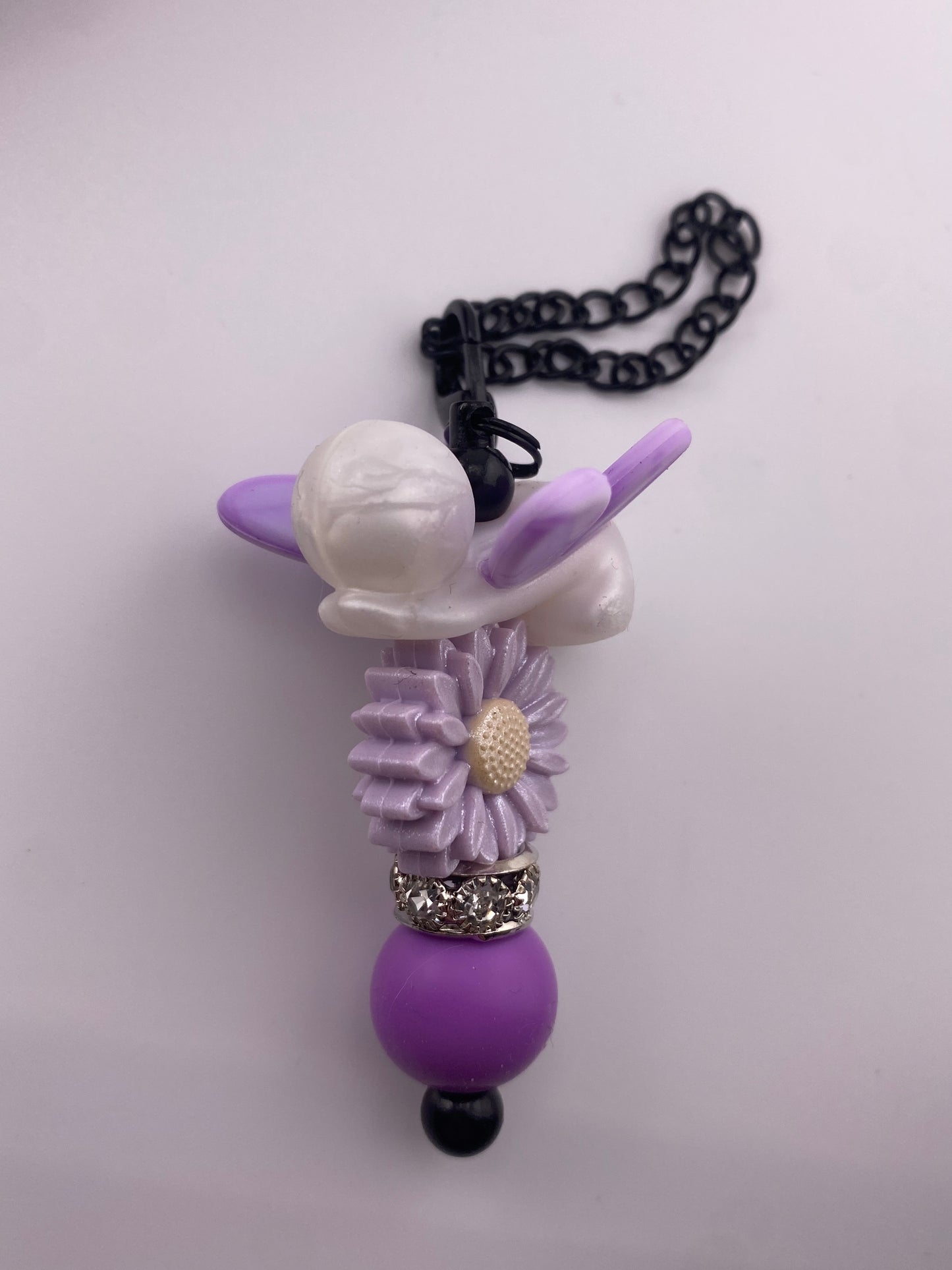 Angel Baby Laying Down with
Purple Wings 3D Focal
Bead Custom Exclusive
