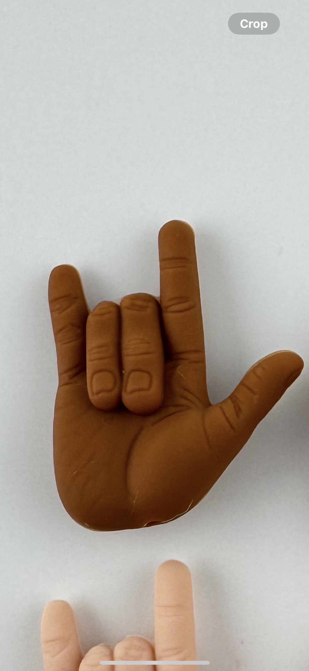 Hand Peace Sign and I love you Custom Silicone Focal Sign Language hands