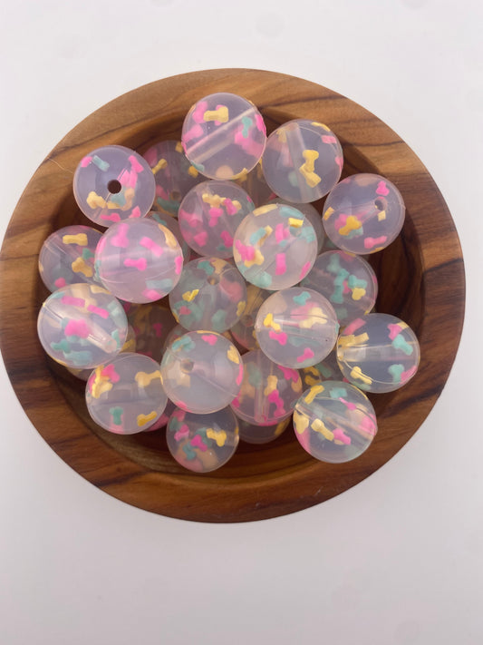 Richard dick confetti silicone 15mm beads exclusive custom bead