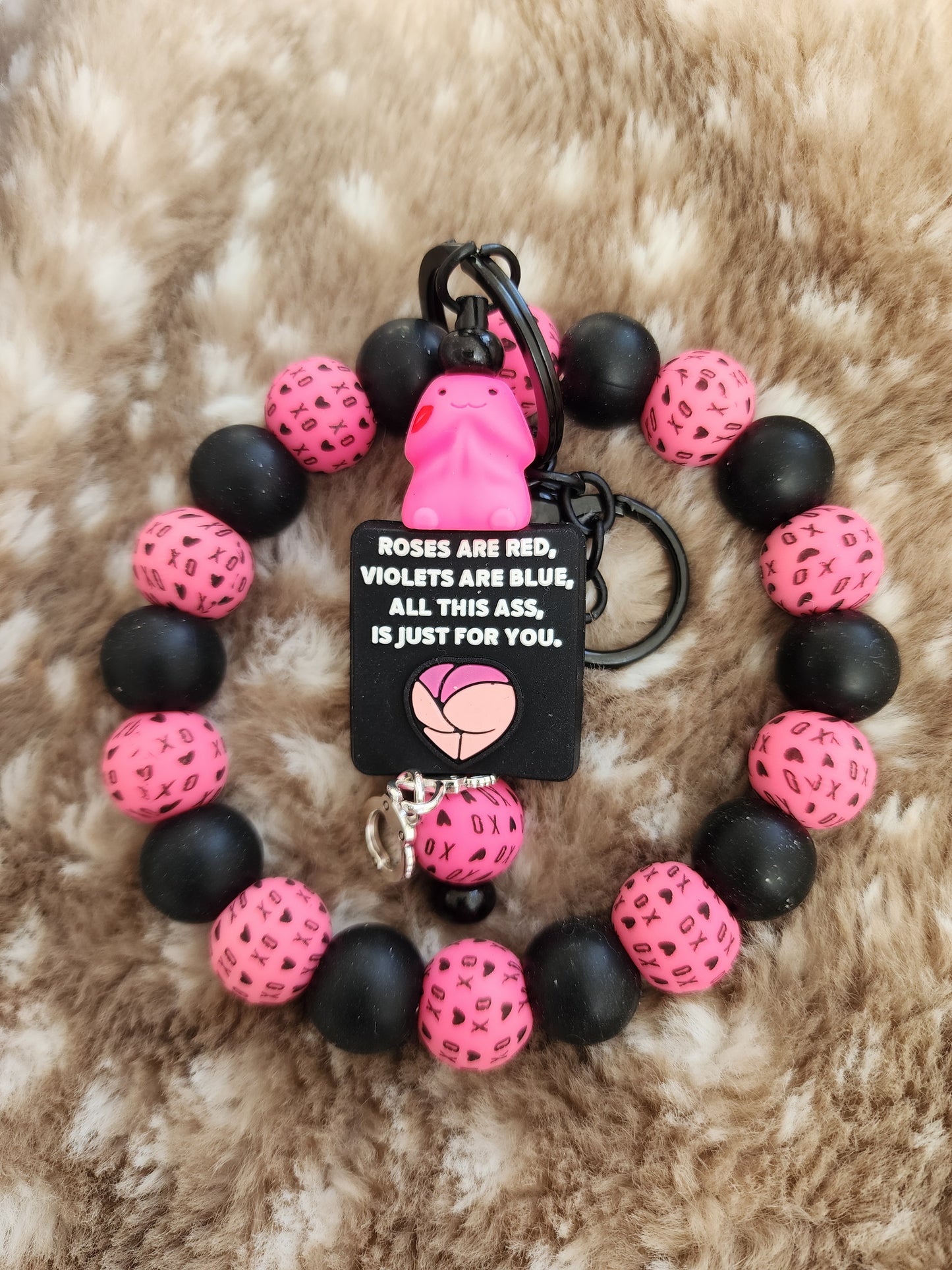 Naughty silicone wristlets richard diy keychains