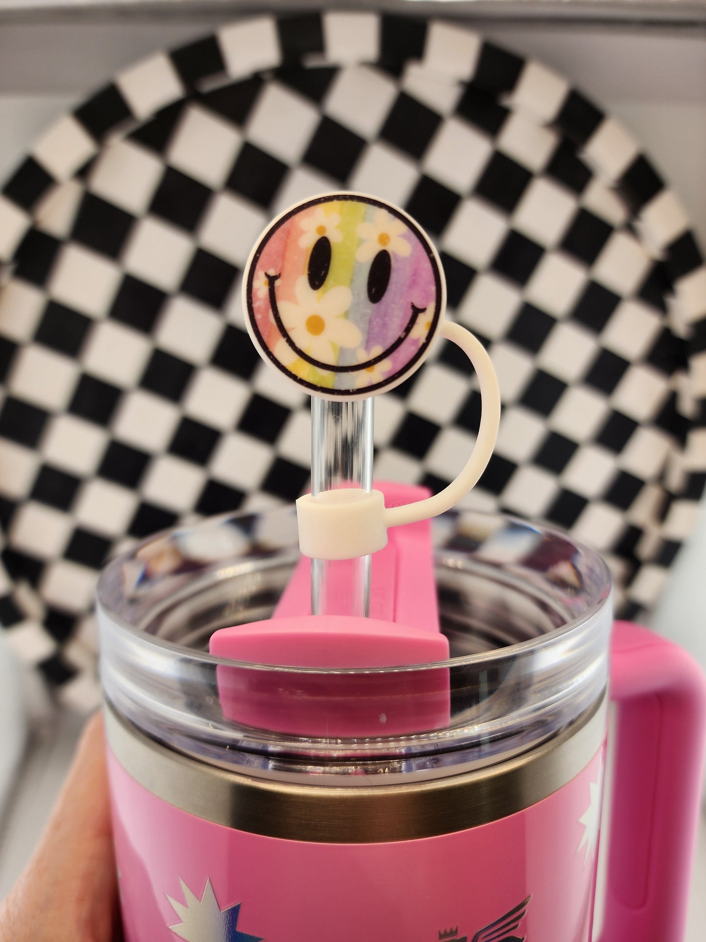 Custom silicone tumbler straw toppers smut good girl reading booktok