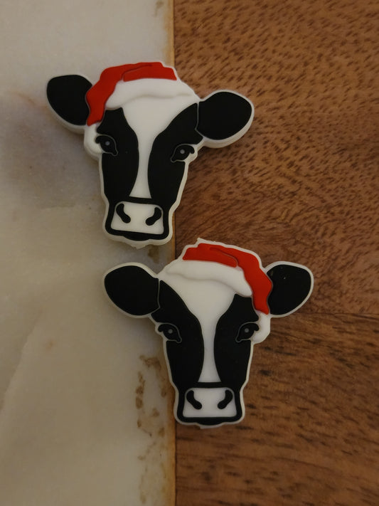 A daisyland original holiday Daisy cow exclusive silicone focal bead