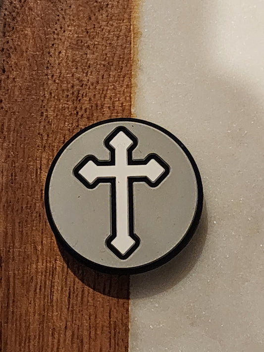 Custom silicone focal bead cross faith-UPJ2