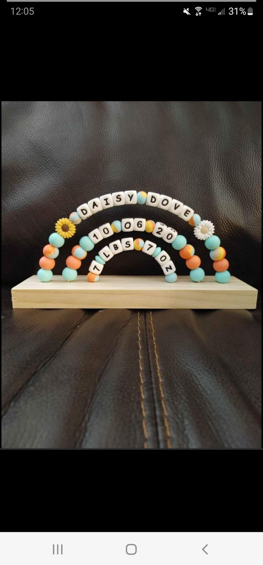 Rainbow abacus wooden kit