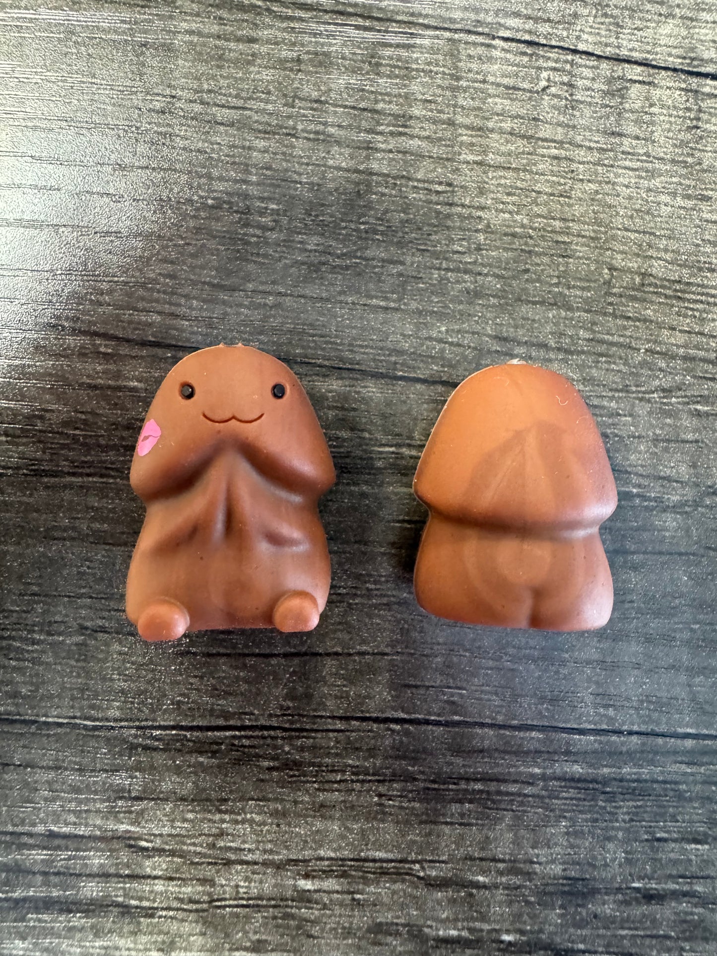 Chocolate Kiss Richard Copyrighted Custom Silicone Focal