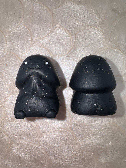 Black Glitter Richard Copyrighted Silicone Focal