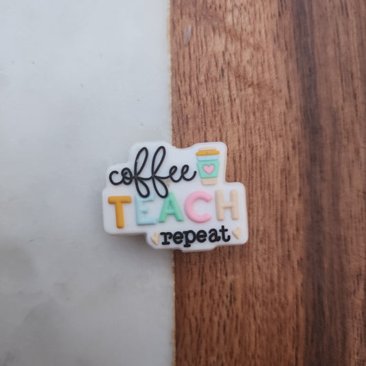 Coffee teach repeat pastel