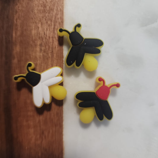 Glow bugs fireflies firefly silicone focal beads bead