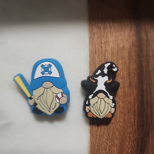 Custom exclusive copyrighted silicone beads cow and baseball