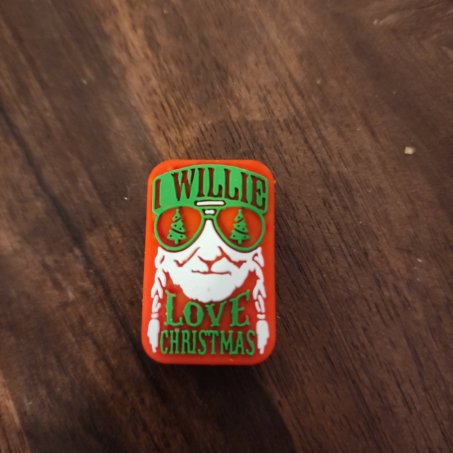 I willie love Christmas silicone focal bead exclusive