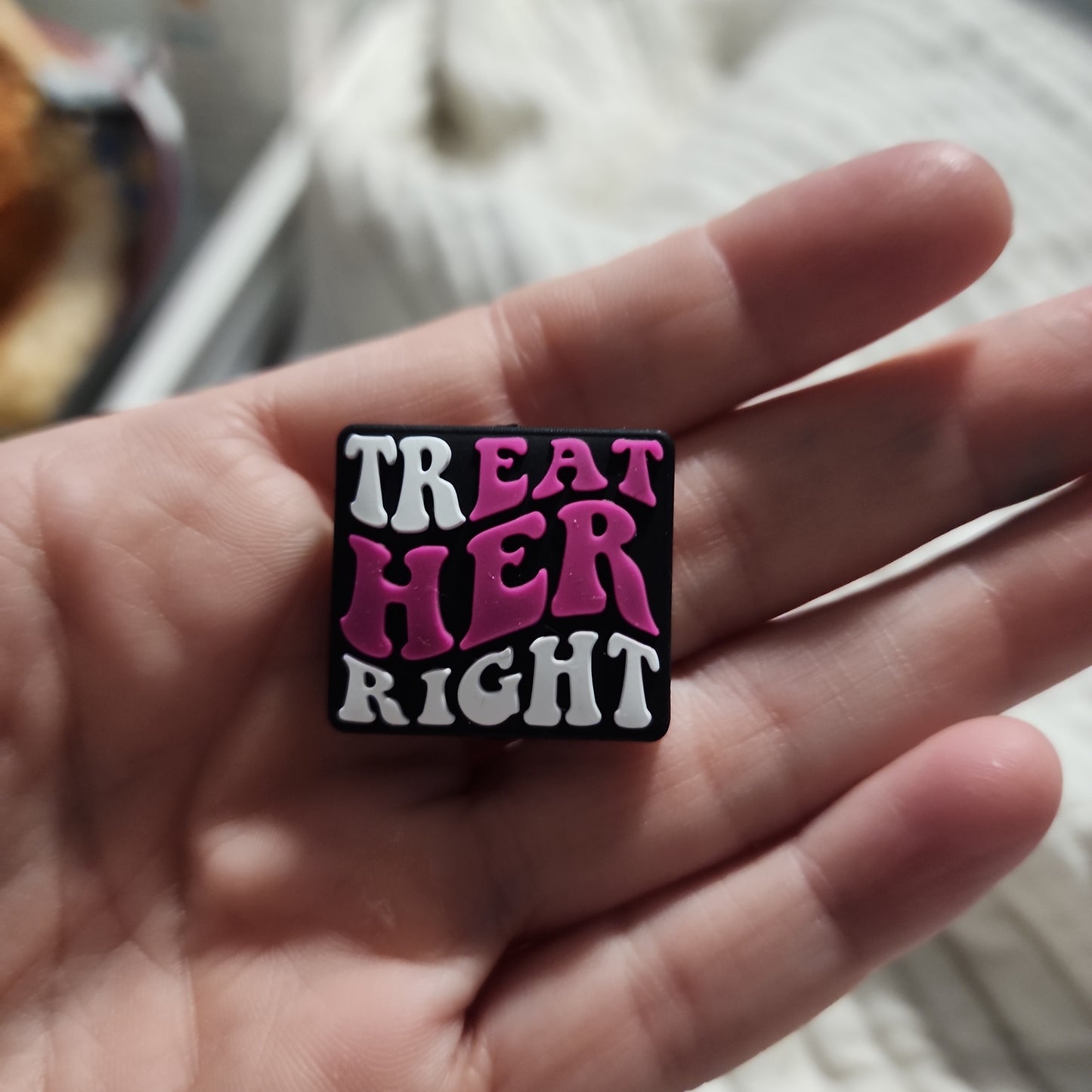 Treat her right silicone focal beads custom exclusive naughty beads