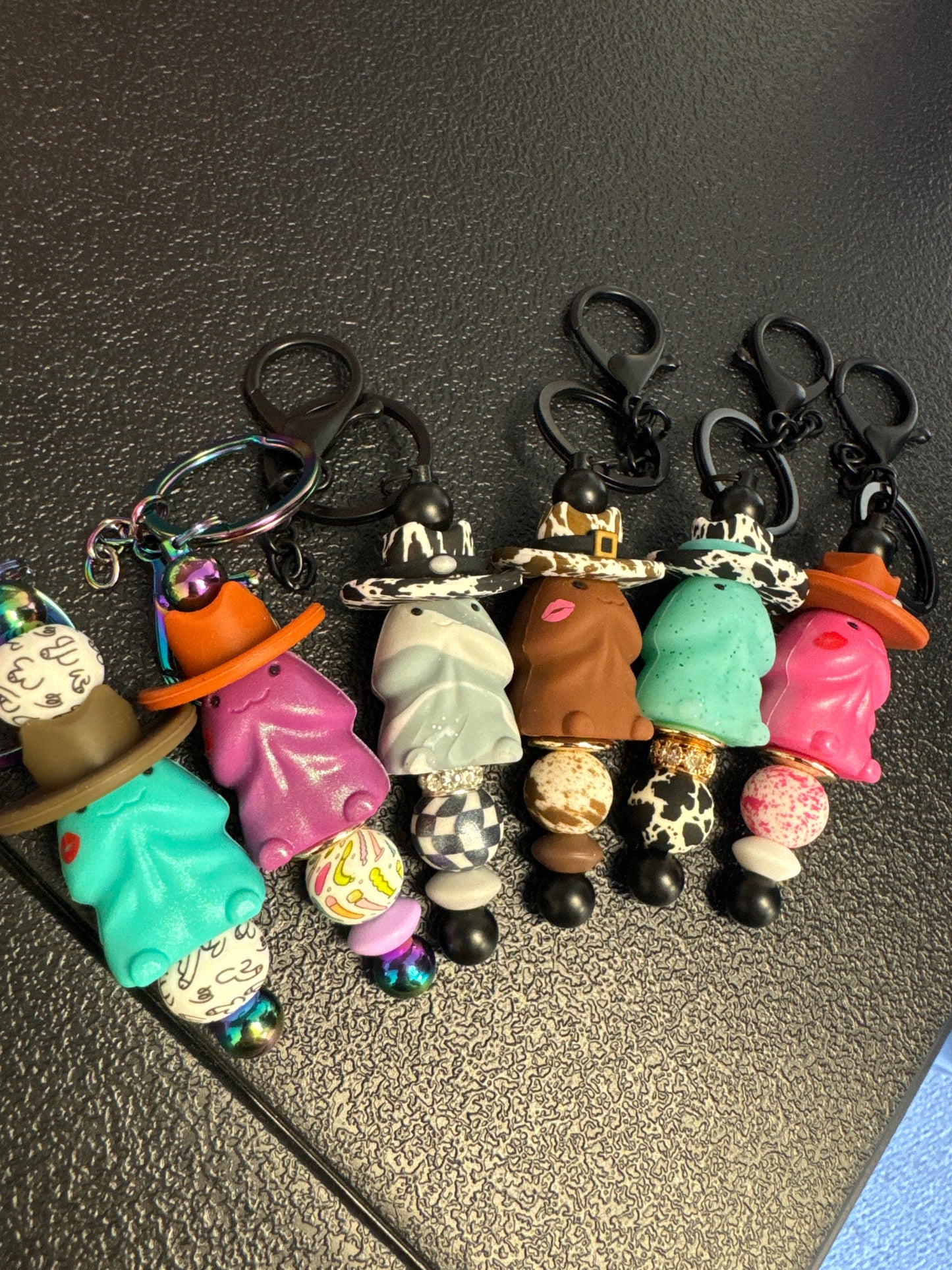 random cowboy hat richard keychain