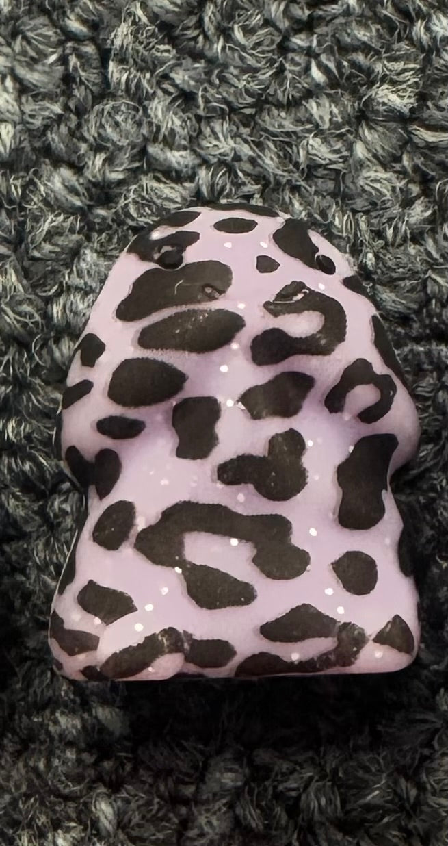 Light purple Sadie cheetah Richard copyrighted silicone focal