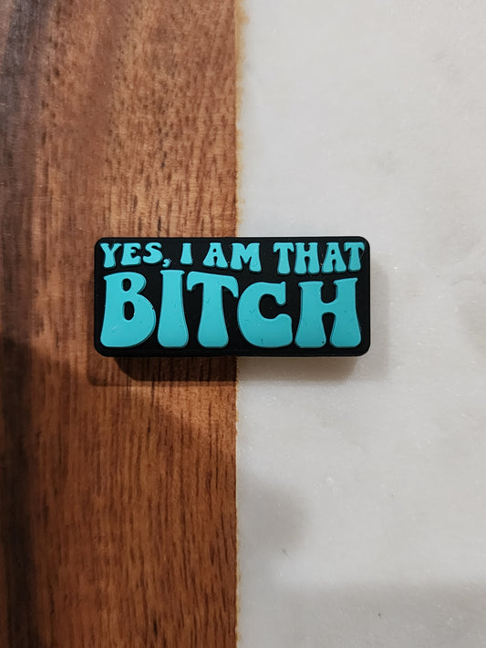 I am a bitch silicone focal bead