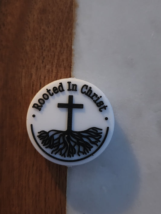 Rooted in Christ silicone focal beads-A21