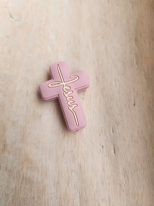 Rose jesus custom cross