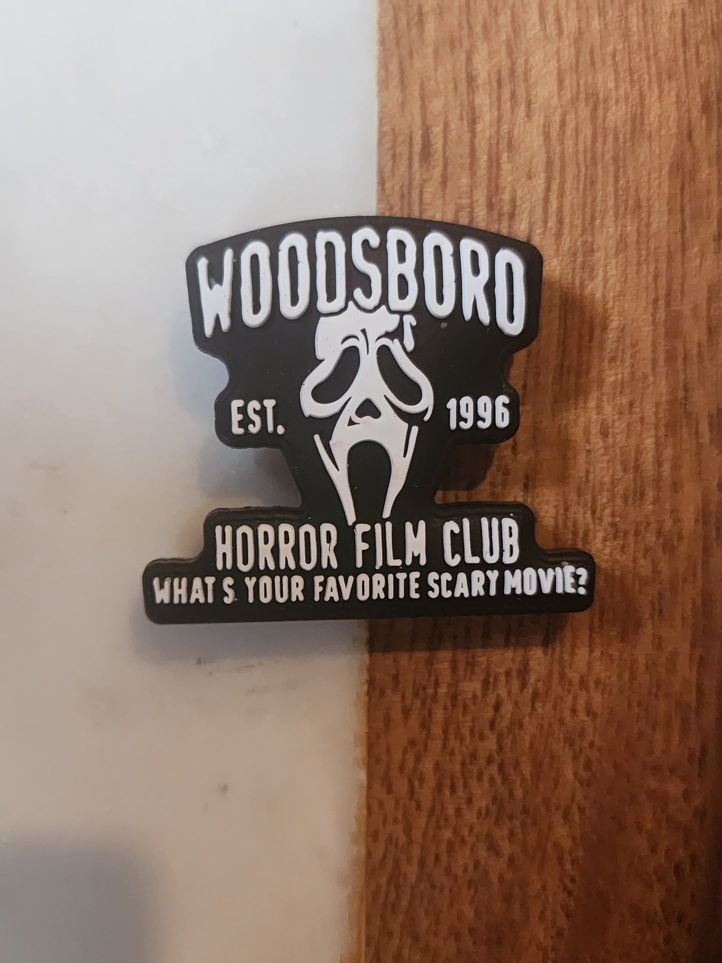 Woodsboro horror film club custom collab focal bead