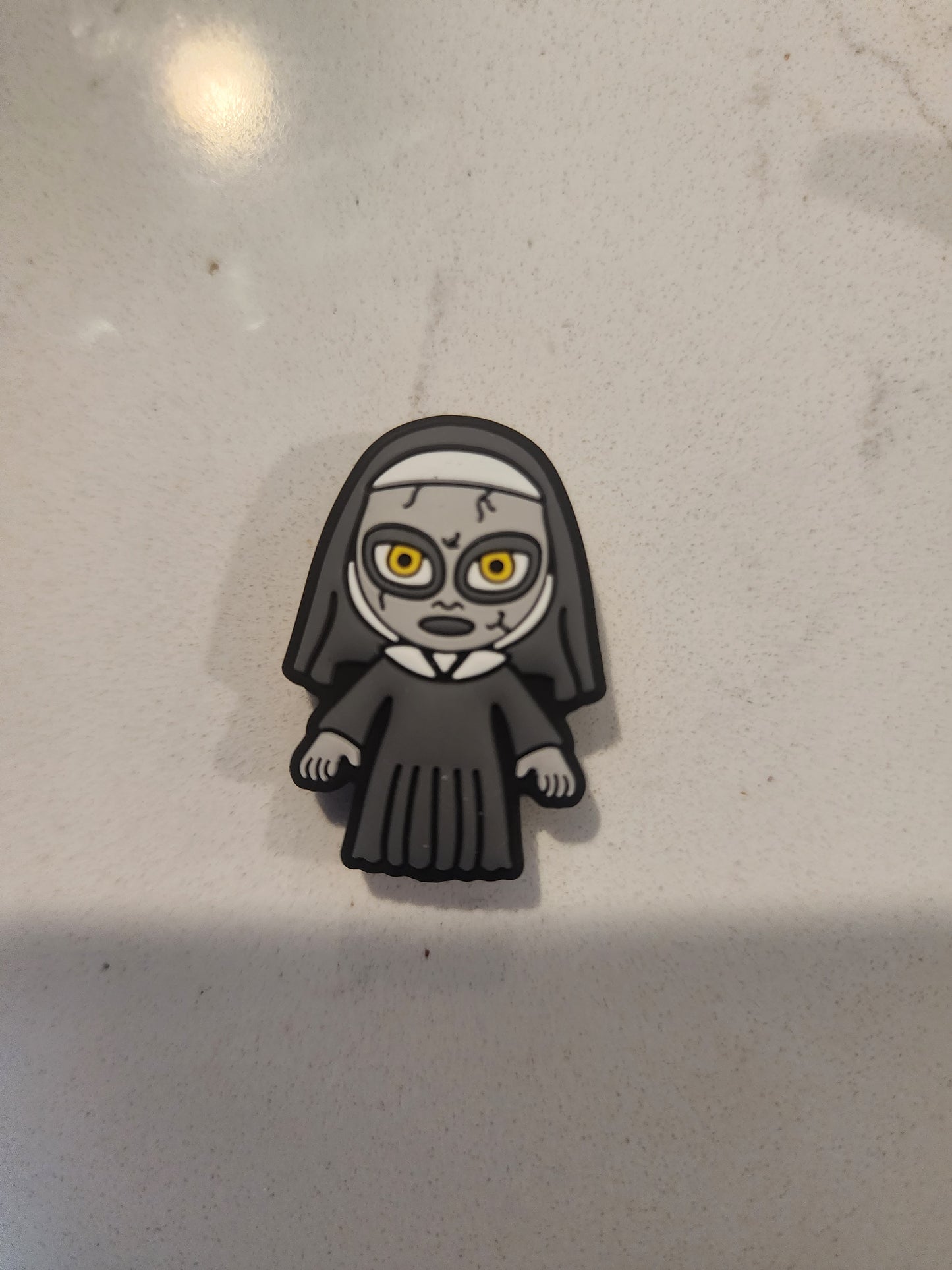 Original ( China knocked it off) scary horror nun custom silicone focal bead