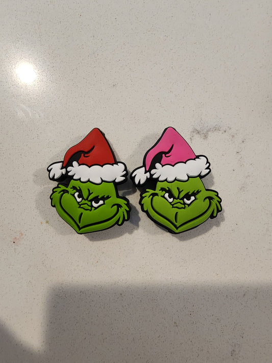 Mean one Christmas silicone focal focal beads grinch