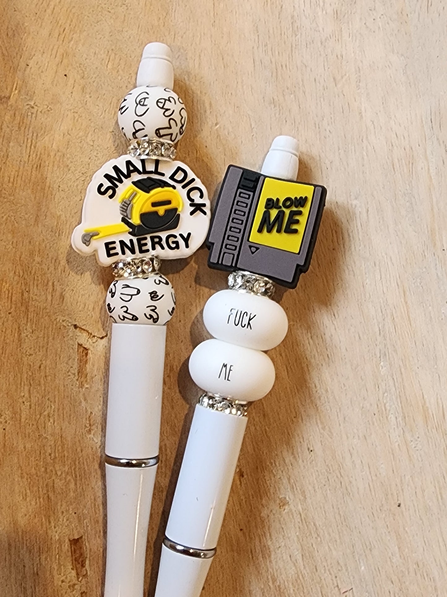 Blow me pens set silicone beads