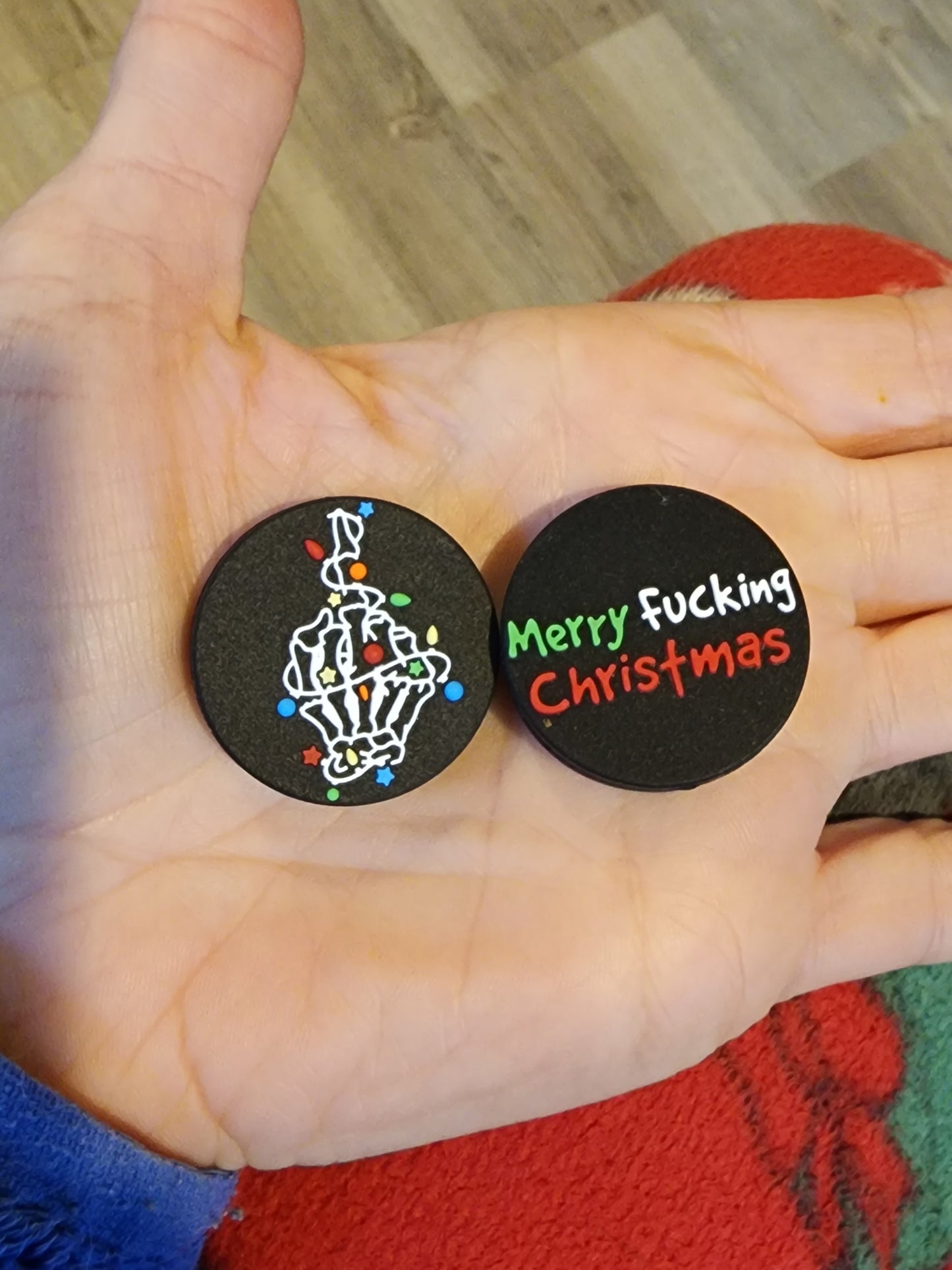 Merry fucking Christmas silicone focal bead exclusive