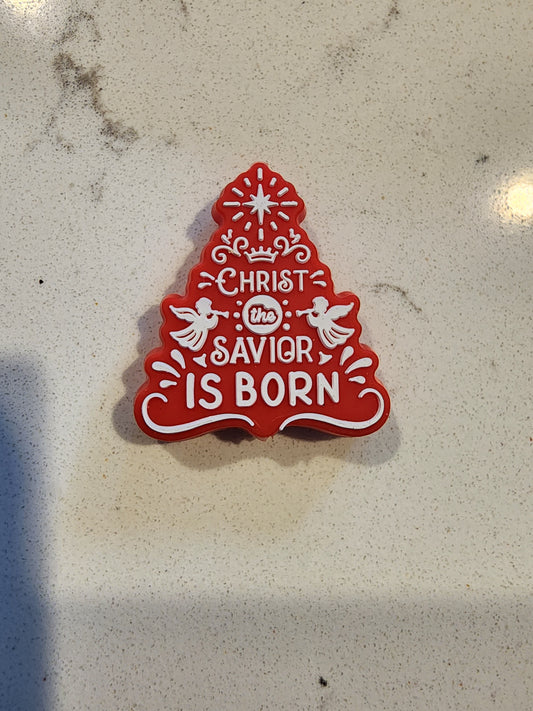 Christ our savior is born silicone focal bead custom collab