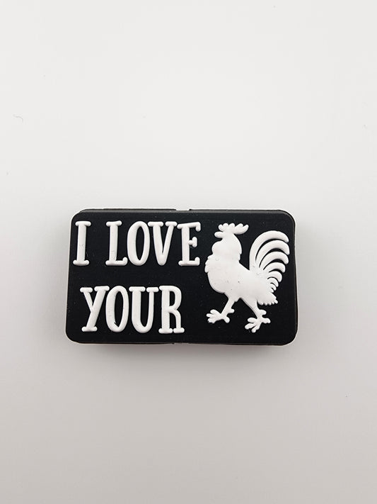 I love your cock custom silicone focal bead exclusive beads