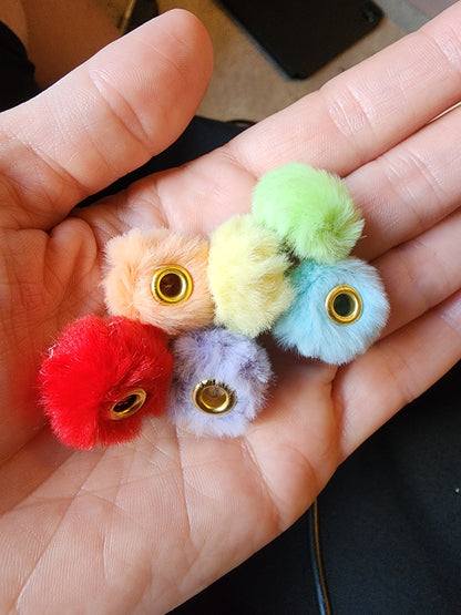 Fuzzy spacer beads bead diy