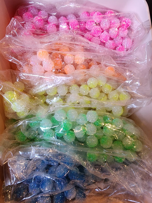 16mm acrylic neon ombre sugar beads supplies