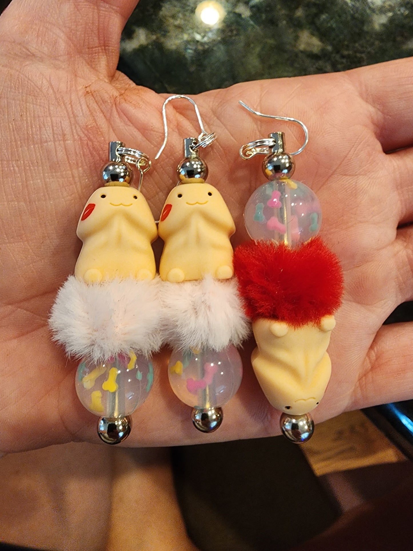 If pair of richard kiss earrings a  daisy dove custom