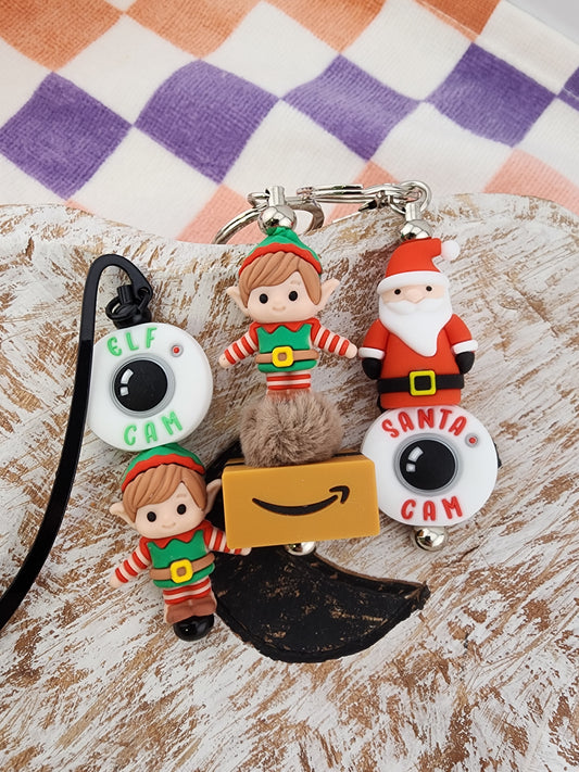 Elf Cam and Santa Cam Christmas Custom Exclusive Silicone Bead Collab