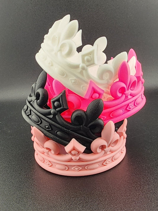 CUSTOM EXCLUSIVE COLLAB silicone crown boot for stanley cup tumbler cups pink black opal white light pink