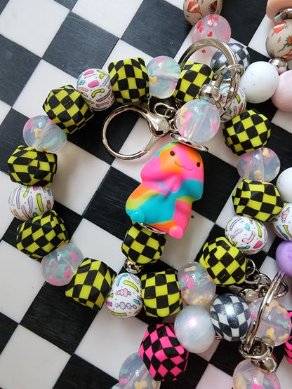 Exclusive silicone richard keychain wristlets