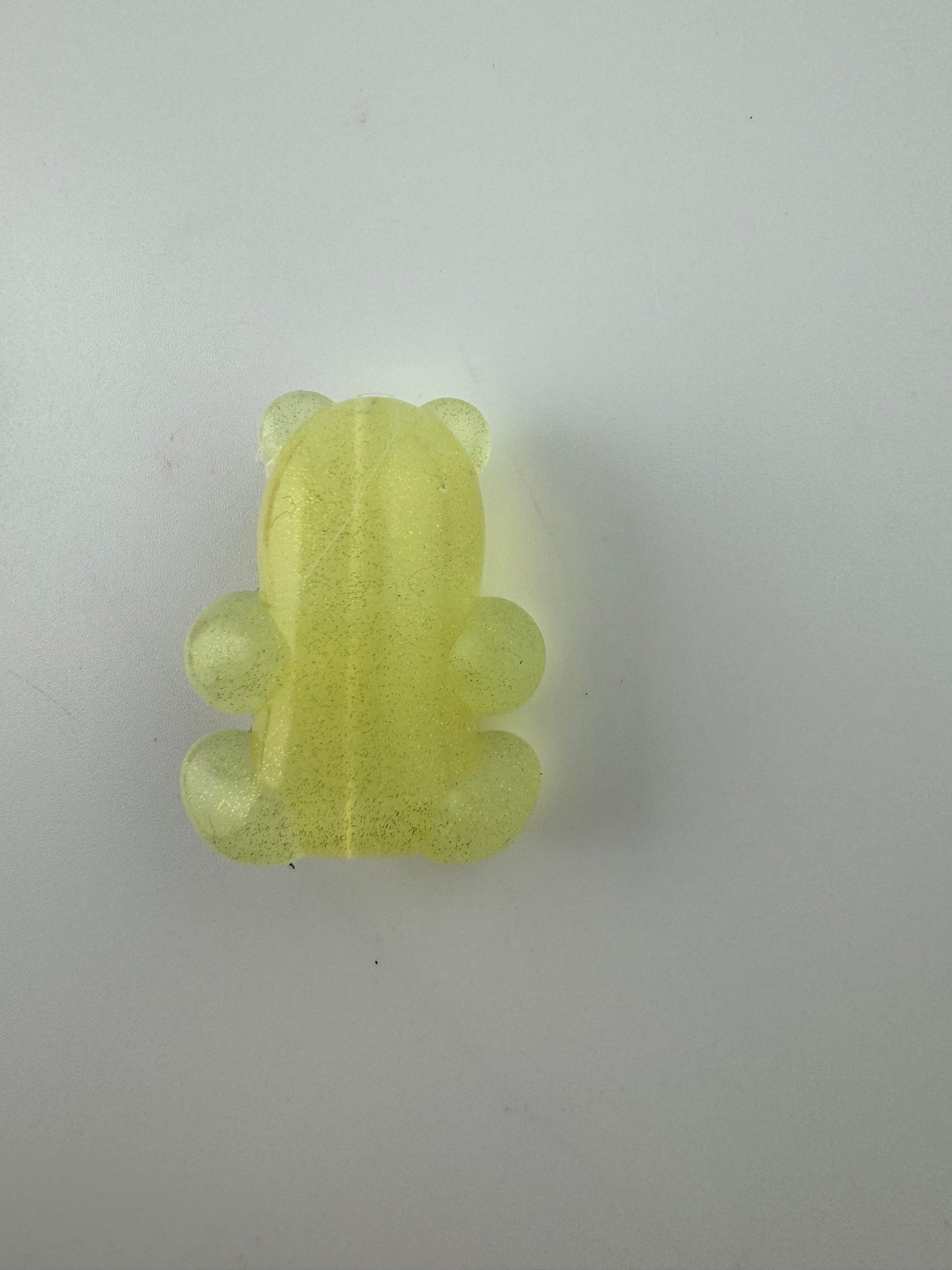 Yellow Skeleton Gummy Bear dead Custom Exclusive Silicone Focal