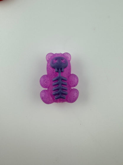 Purple Gummy bear Skeleton Dead Custom Exclusive Silicone Focal