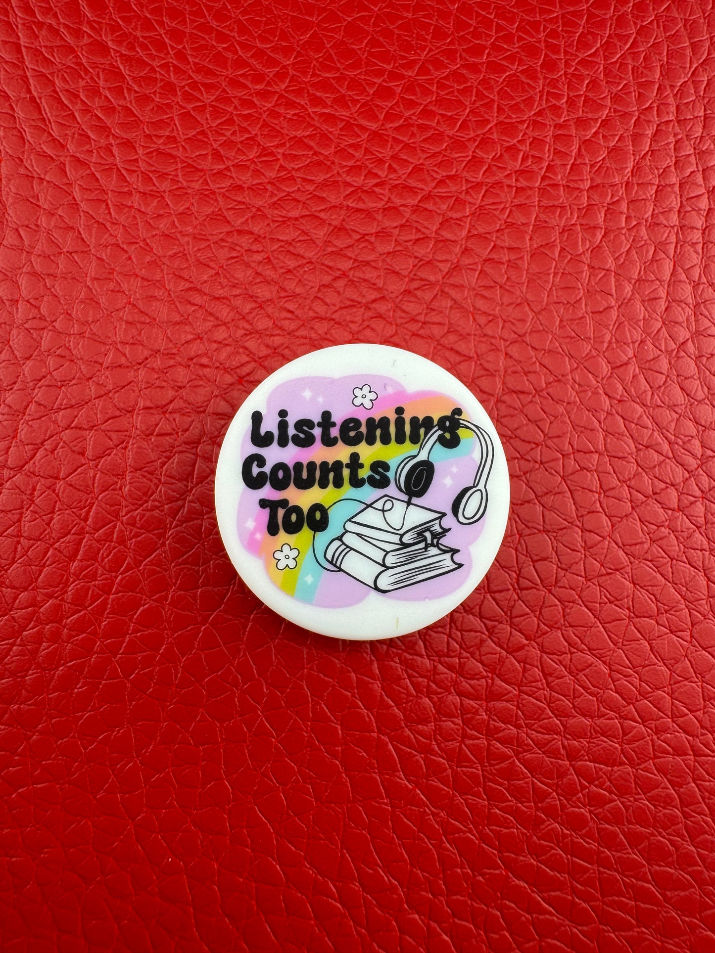 Listening Counts Too AudioBook Print Silicone Focal